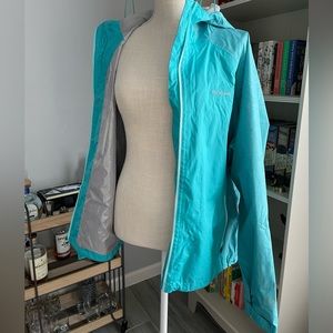 Columbia Omni-Heat Teal Rain Coat